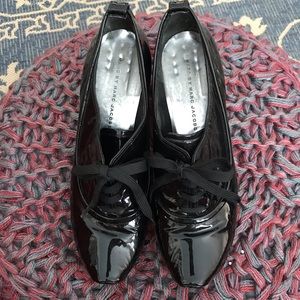 Marc by Marc Jacobs Lace-up Patent Leather Clogs